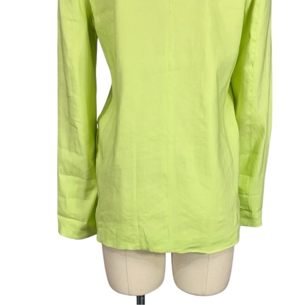 Jason Wu Linen Blend Open Front Blazer Jacket Siz… - image 5